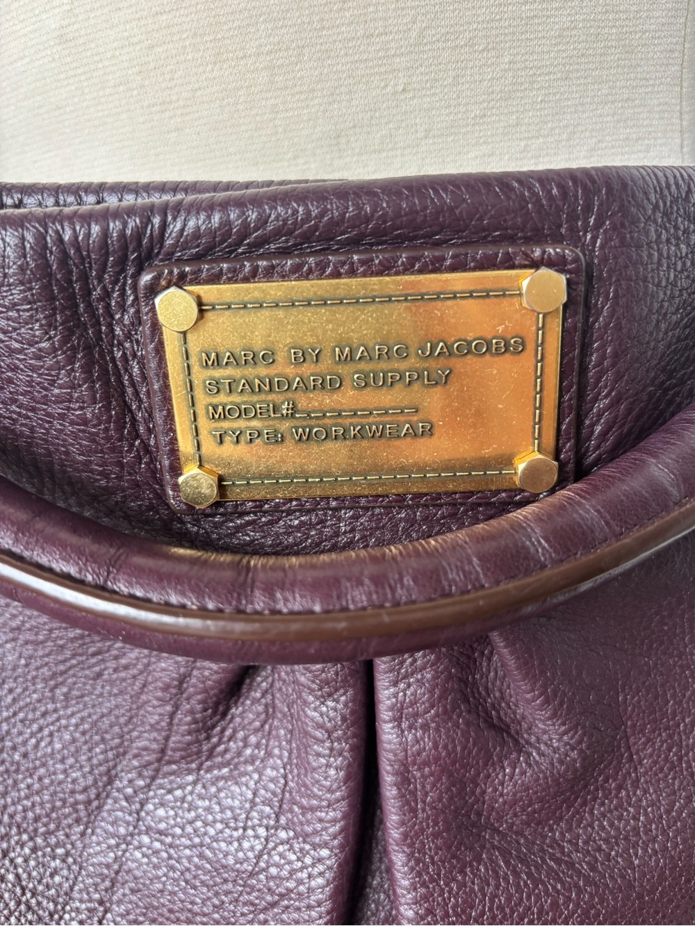 Marc by Marc Jacobs Hillier Hobo Shoulder Bag - Dark Plum - Picture 3 of 9